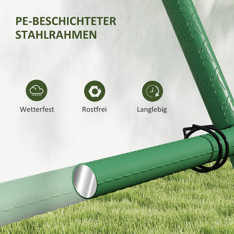 Rootz Garden Rose Trellis - Climbing Plant Support - Rustproof Tanning Aid - Weatherproof Steel - 101cm x 133cm x 227cm