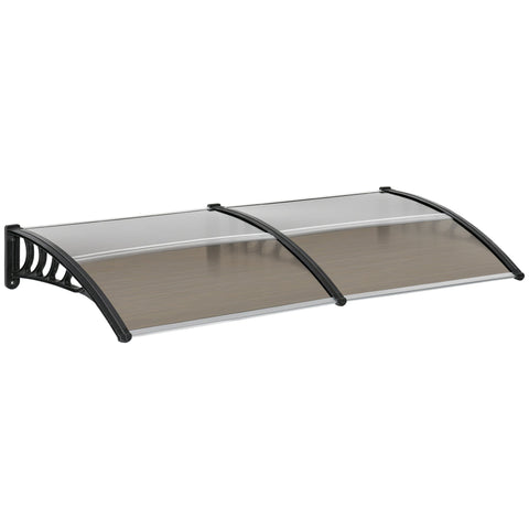 Rootz Door Roof Canopy - Rain Shelter - UV Protection - Elegant Home Decor - Protects Against Elements - 200cm x 96cm x 27cm