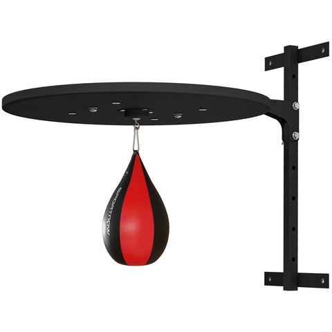 Rootz Wall Boxing Platform - Speed Ball Box Bag - Height Adjustable - Space-Saving Design - 73cm x 60cm x 60cm