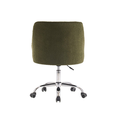 Rootz Teddy Velvet Office Chair - Swivel Chair - Ergonomic Seat - Ultimate Comfort - 56.48cm x 52.98cm x 90.5cm - Adjustable Height
