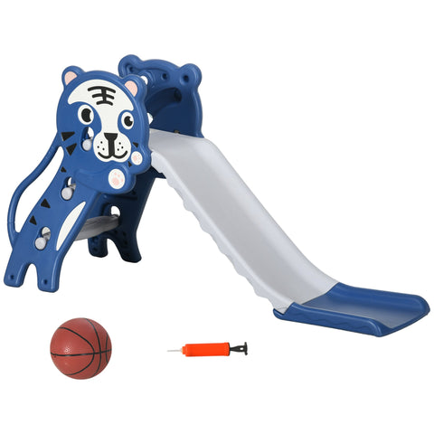 Rootz Children's Slide - Indoor Slide - Toddler Slide - Basketball Hoop Fun - 133cm x 60cm x 70cm - Suitable for 18 to 36 Months