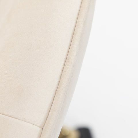 Rootz Height Adjustable Swivel Chair - Rotatable Seat - Velvet Office Chair - Maximum Comfort - 44cm x 55cm x 91cm