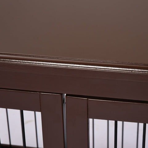 Rootz Dog Crate - Wooden Dog House - Pet Kennel - MDF Material - 58.5cm x 81cm x 66cm - 2 Entrances - Lockable - for Medium and Small Dogs