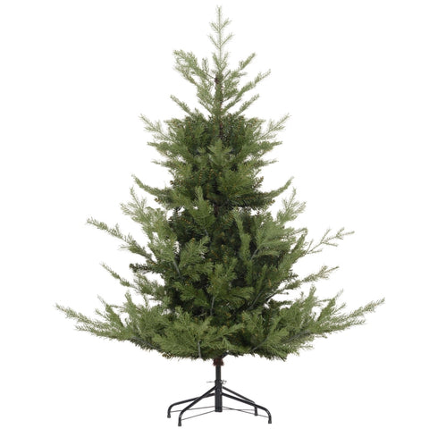 Rootz Realistic Christmas Tree - Artificial Christmas Fir - Festive Holiday Decor - Reusable - Easy Assembly - Flame-Retardant - 100cm x 100cm x 180cm
