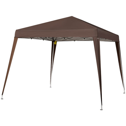 Rootz Gazebo Garden Gazebo - Pop-up Tent - Foldable Shelter - Easy Assembly - 2.4m x 2.4m x 2.5m - Waterproof Fabric