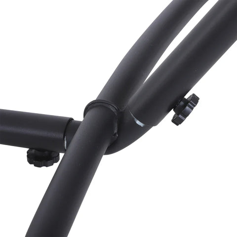 Rootz Hammock Frame - Hammock Stand With Hooks - Universal Hammock - Garden - Camping - Picnic - Black - 280 x 120 x 110 cm