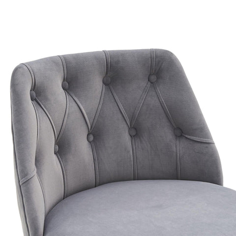 Rootz 2 Piece Set Bar Stool - Adjustable Stools - Modern Swivel Chairs - Soft Velvet Fabric - 48cm x 54cm x 92-113cm