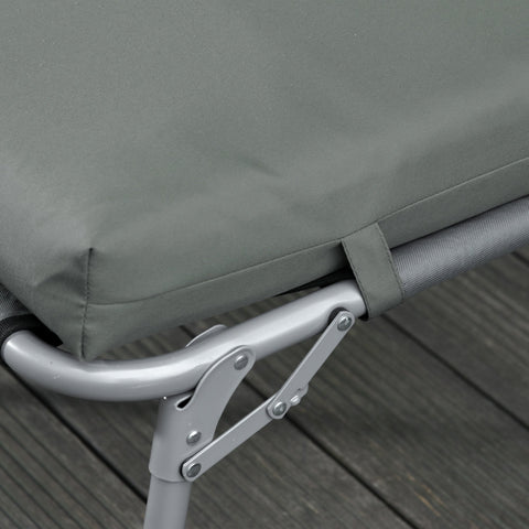 Rootz 2 Piece Set Sun Lounger Cushions - Garden Lounger Pads - Extra Thick Upholstered - High-Density Comfort - 196cm x 55cm x 8cm