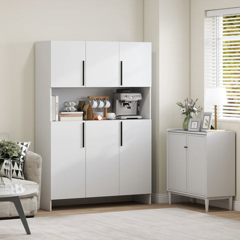 Rootz Kitchen Cabinet - Storage Unit - Pantry Organizer - Spacious Worktop - 40t x 175h cm
