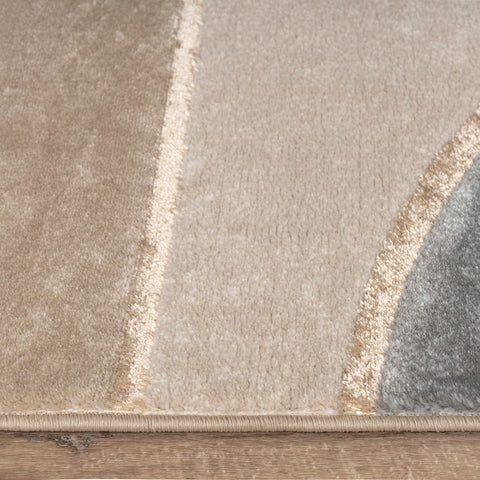 Geometric & Botanical Pattern Rug – Soft, Durable Short Pile – Elegant Design