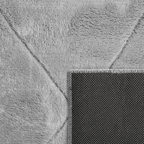 Diamond Pattern Short Pile Rug – Modern, Soft, Durable, Easy Care, 3D Effect