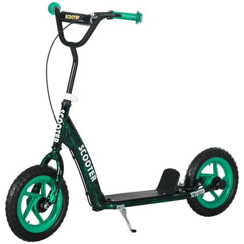 Rootz Trottinette Patinette Scooter - Kids Scooter - Adjustable Height - Safe Riding - 118cm x 52cm x 80-88cm - Green