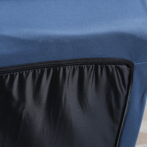 Rootz Floor-Level Lounger Chair - Swivel Chair - Rotatable Seat - Adjustable Comfort - 62 x 70 x 95 cm - Blue