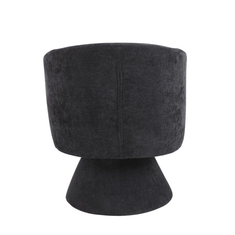 Rootz Modern Leisure Chair - Living Room Chair - Bedroom Seating - 360° Rotating Base - Polyblend Fabric - 67L x 61.4W x 77.9H cm