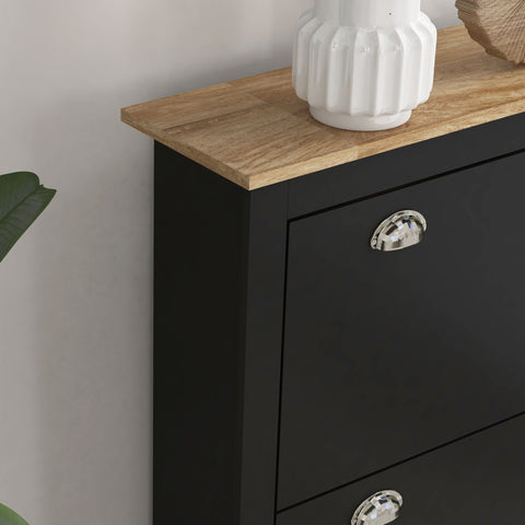 Rootz Shoe Cabinet - Shoe Rack - Entrance Organizer - Space-Saving Design - 79cm x 23cm x 90.5cm