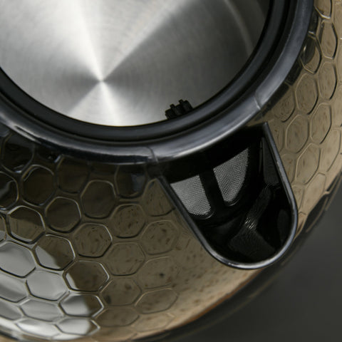 Rootz Kettle and Toaster Set - Quick Boil - Even Browning - LED Display - Black - 1.7L Capacity - 27.4x17.7x18.8cm