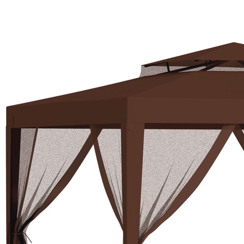 Rootz 3x3m Garden Pavilion - Gazebo - Outdoor Canopy - Ventilated Roof - 3l x 3b x 2.68h m