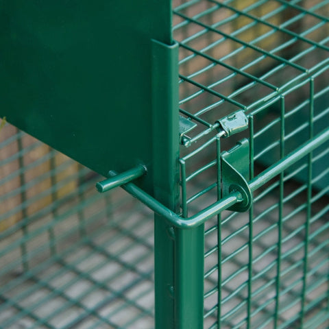 Rootz Live Trap Dierenkooi - Humane Dierenval - Nauwkeurig Vangmechanisme - Zeer Gevoelig - Stevig en Duurzaam - Veilig voor Huisdieren en Kinderen - 60cm x 18cm x 20cm - Staal - Groen