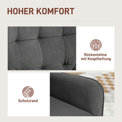 Rootz Upholstered Armchair - Living Room Chair - Reading Chair - Velvet Comfort - 66W x 75D x 100H cm - Supports up to 120 kg