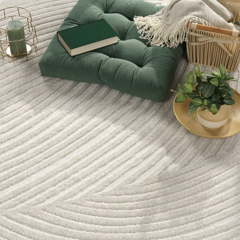 Indoor Outdoor Rug – Stylish, Durable & Soft – 3D Pattern – Easy-to-Clean