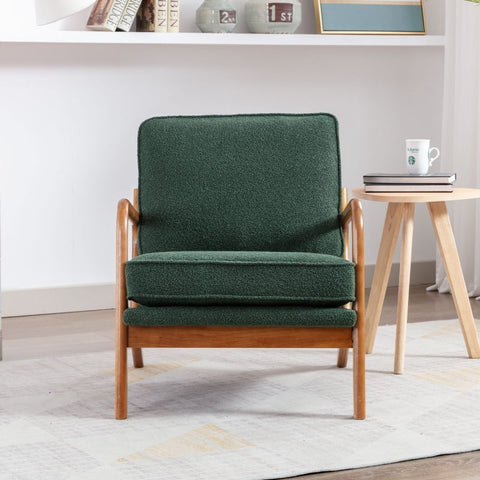 Rootz Emerald Armchair - Modern Chair - Comfy Seat - Unparalleled Comfort - 76cm x 65cm x 80cm