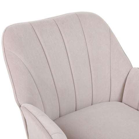 Rootz Velvet Leisure Chair - Ergonomic Seating - Lounge Chair - Ultimate Comfort - 64cm x 72.8cm x 77.9cm