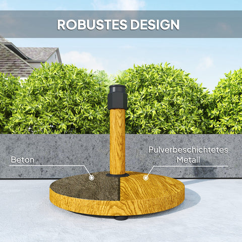 Rootz Garden Parasol Stand - Umbrella Base - Sun Shade Holder - Firm Stability - Ø48 x 44cm