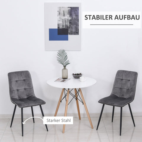 Rootz 6 Piece Dining Chair Set - Dining Room Chairs - Dining Seats - Maximum Comfort - 45W x 63D x 90H cm