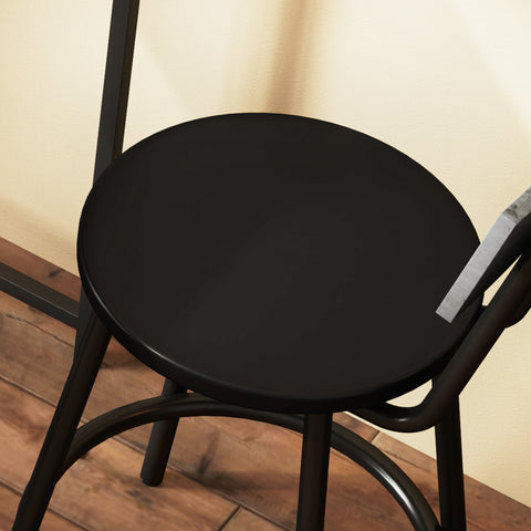 Rootz Baric Set with 2 Stools - Dining Set - Kitchen Furniture - Space-Saving Shelves - 90L x 50B x 90.5H cm