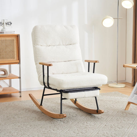 Rootz Ergonomic Rocking Chair - Recliner - Lounge Chair - Optimal Comfort - 58cm x 102cm x 100cm