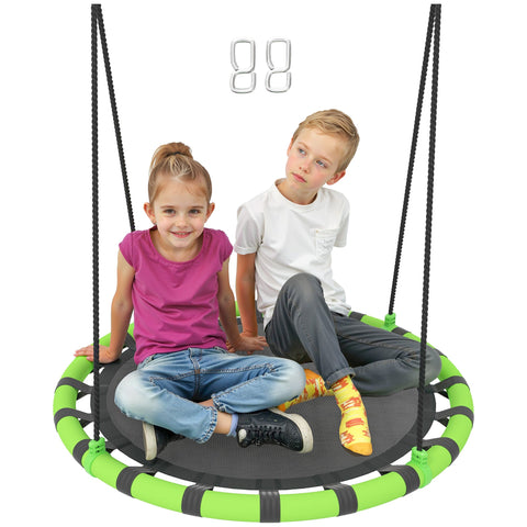 Rootz Children's Swing - Playground Swing - Garden Swing - Durable & Weatherproof - Ø100 x 180H cm, 150kg Capacity