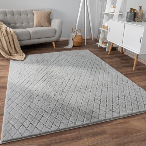 Soft Deep-Pile Rug – Modern Patterns – Durable & Easy to Clean – 100% Polyester