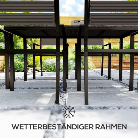 Rootz 7-Part Dining Set - Eating Group - Outdoor Furniture - Comfort Seating - Brown - Table 160cm x 80cm x 74cm