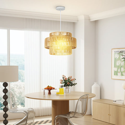 Rootz Hanging Lamp - Boho-Chic Pendant Light - Industrial Light - Enhances Atmosphere - 40cm x 40cm x 177cm