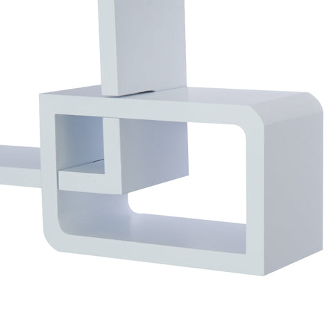 Rootz Wall Shelf - Cube Shelf - Cube Shelf With 3 Compartments - MDF - White - L38 x W12 x H30cm