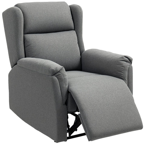 Rootz Adjustable Relaxation Armchair - Upholstery Chair - Recliner Chair - 160° Tilt for Comfort - 80x94x101cm Seated, 80x167x74cm Reclined, Grey