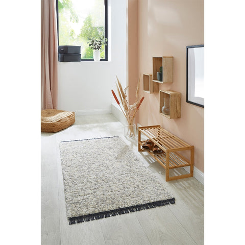 Rootz Modern Geometric Rug - Soft Area Rug - Decorative Fringed Carpet - Luxurious Softness - 120cm x 180cm