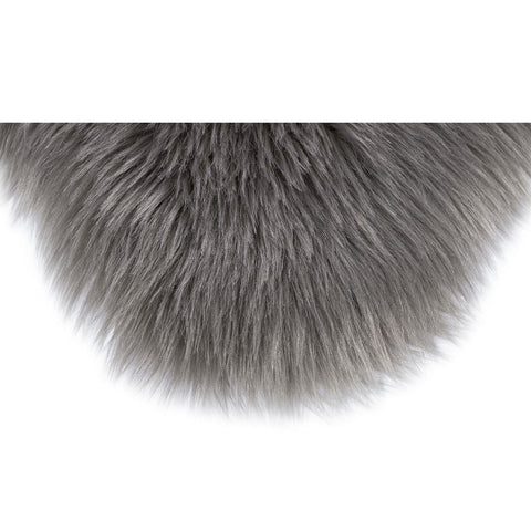Rootz Faux Fur Rug - Imitation Lambskin - Taupe Faux Sheepskin - Easy-care Elegance - 80cm x 55cm x 6.1cm