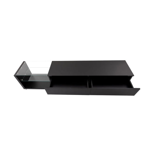 Rootz High Gloss TV Cabinet - Media Console - Entertainment Unit - LED Lighting - 170cm x 36cm x 38cm