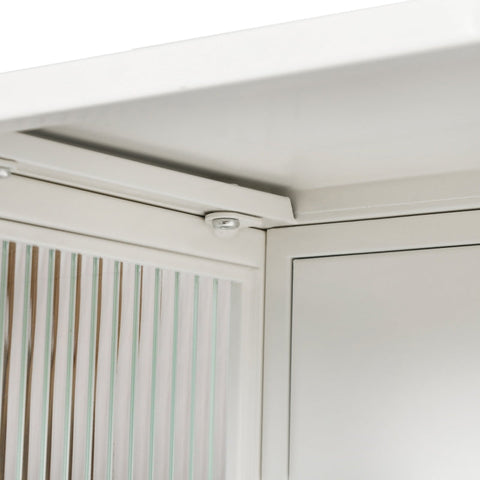 Rootz Modern Wall Cabinet - Glass Door Cabinet - Display Cabinet - Stylish Storage - 70cm x 23cm x 60cm