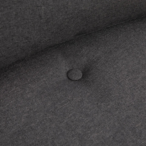 Rootz Floor Chair - Opvouwbare matras - Slaapmat - 2-in-1 ontwerp - Afneembaar kussen - Linnen - Schuim - Metaal - Donkergrijs - 60 X 80 X 56 Cm