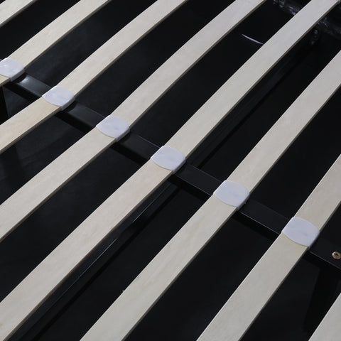 Rootz Upholstered Bed with Hydraulic Storage - Chesterfield Bed - Velvet Bed - Max Storage - 209cm x 149.5cm x 94.5cm - Gray