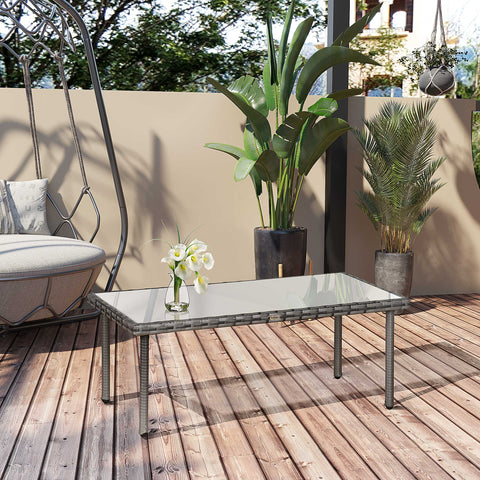 Rootz Garden Table - Outdoor Table - Patio Table - UV Resistant - 90cm x 50cm x 35cm