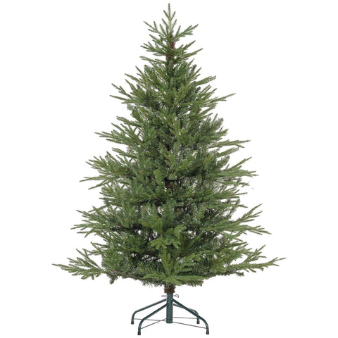 Rootz Christmas Tree - Artificial Pine Tree - Lifelike Branches - Easy Assembly - Flame-Resistant - Metal Base - Green - Ø95 x 150H cm