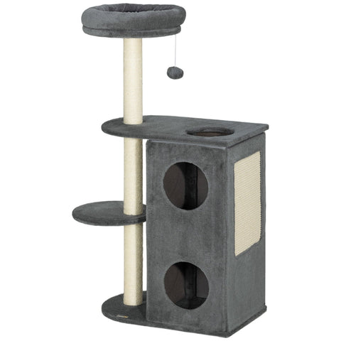 Rootz Cat Tree - Cat Climbing Tree - Playful Feline Furniture - Sisal Scratching Posts - 55cm x 34cm x 111cm