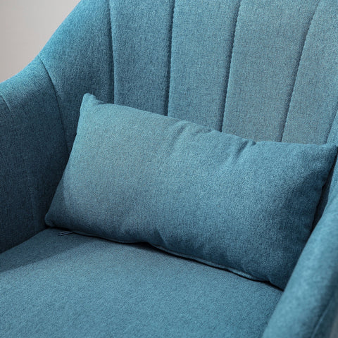 Rootz Lounge Chair - Relaxation Chair - Sleeping Chair - Lumbar Support - 60L x 60W x 79-91H cm -  Blue