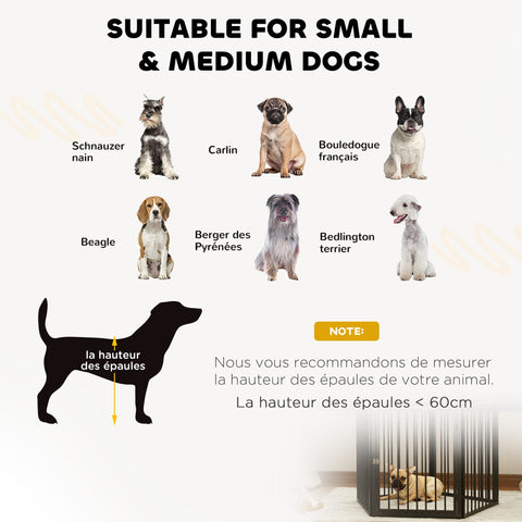 Rootz Dog Park, Zoo - Portable Foldable Fence - Safe Enclosure - Black Steel Panels - 180cm x 60cm x 76cm