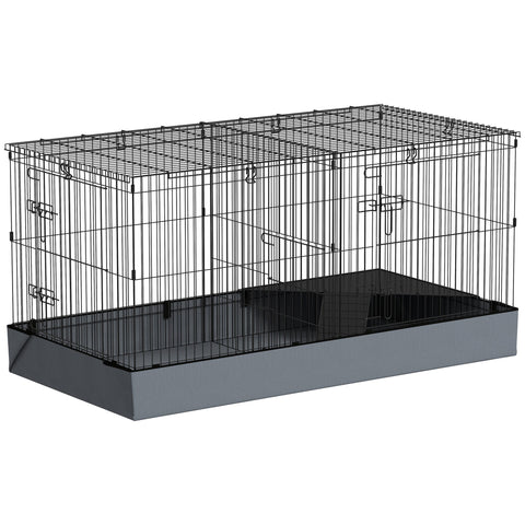 Rootz 2-in-1 Dwarf Hamster Cage - Small Animal Cage - Pet Enclosure - Waterproof Fabric - 121cm x 61cm x 61cm