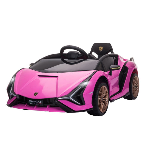 Rootz Electric Kids Car - Pink Ride-On Car - Battery Operated Kids Car - Realistic Design - LED Lights - Remote Control - 108cm x 62cm x 40cm