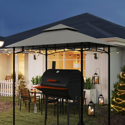 Rootz Replacement Roof for Grill Pavilion - Canopy Cover - UPF50+ Protection - 244cm x 152cm - Revitalize Your Outdoors